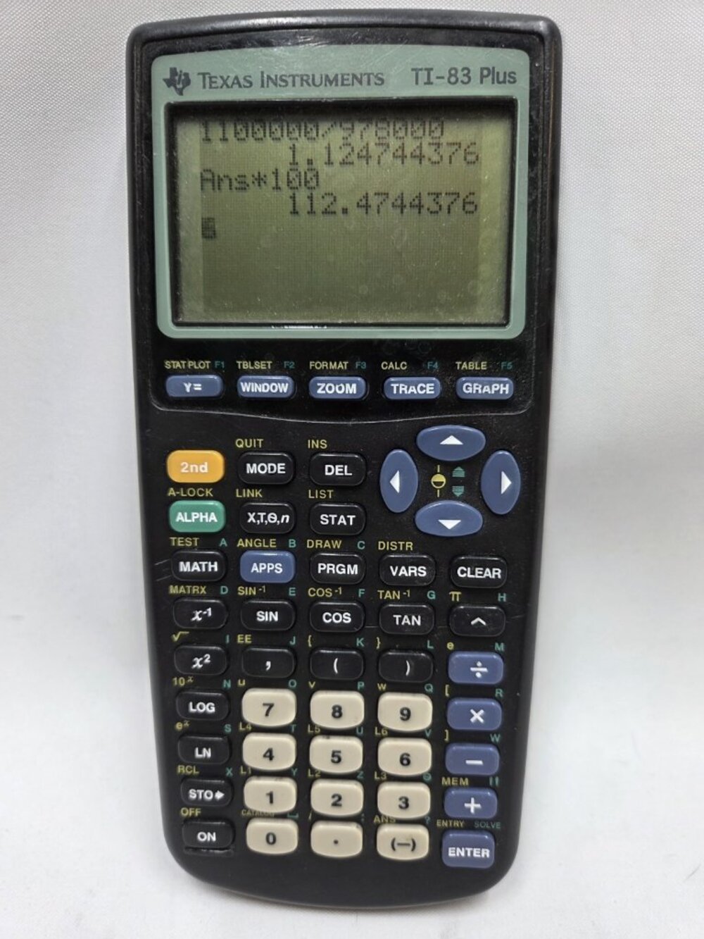 Texas Instruments TI-83 Plus Graphing Calculator. Calculator ONLY